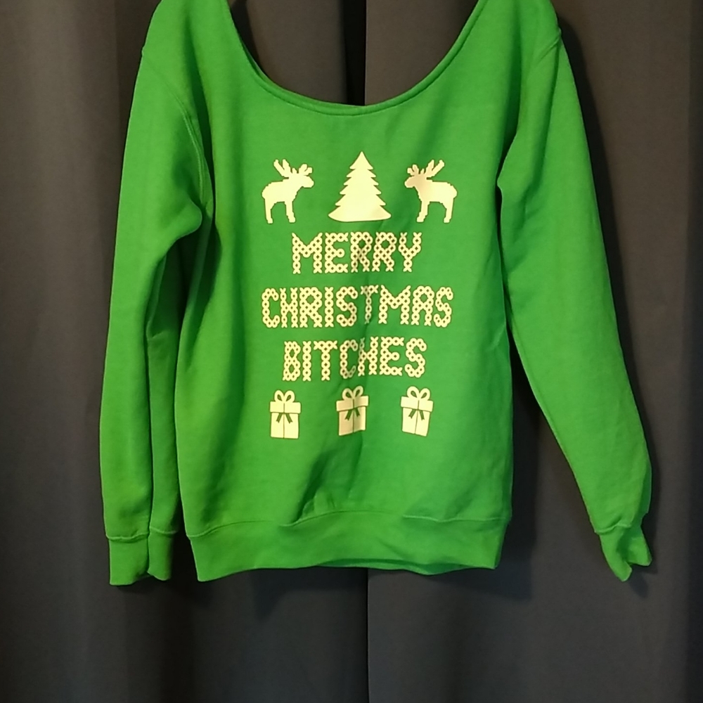 **3/$12** Funny Christmas sweatshirt size Small